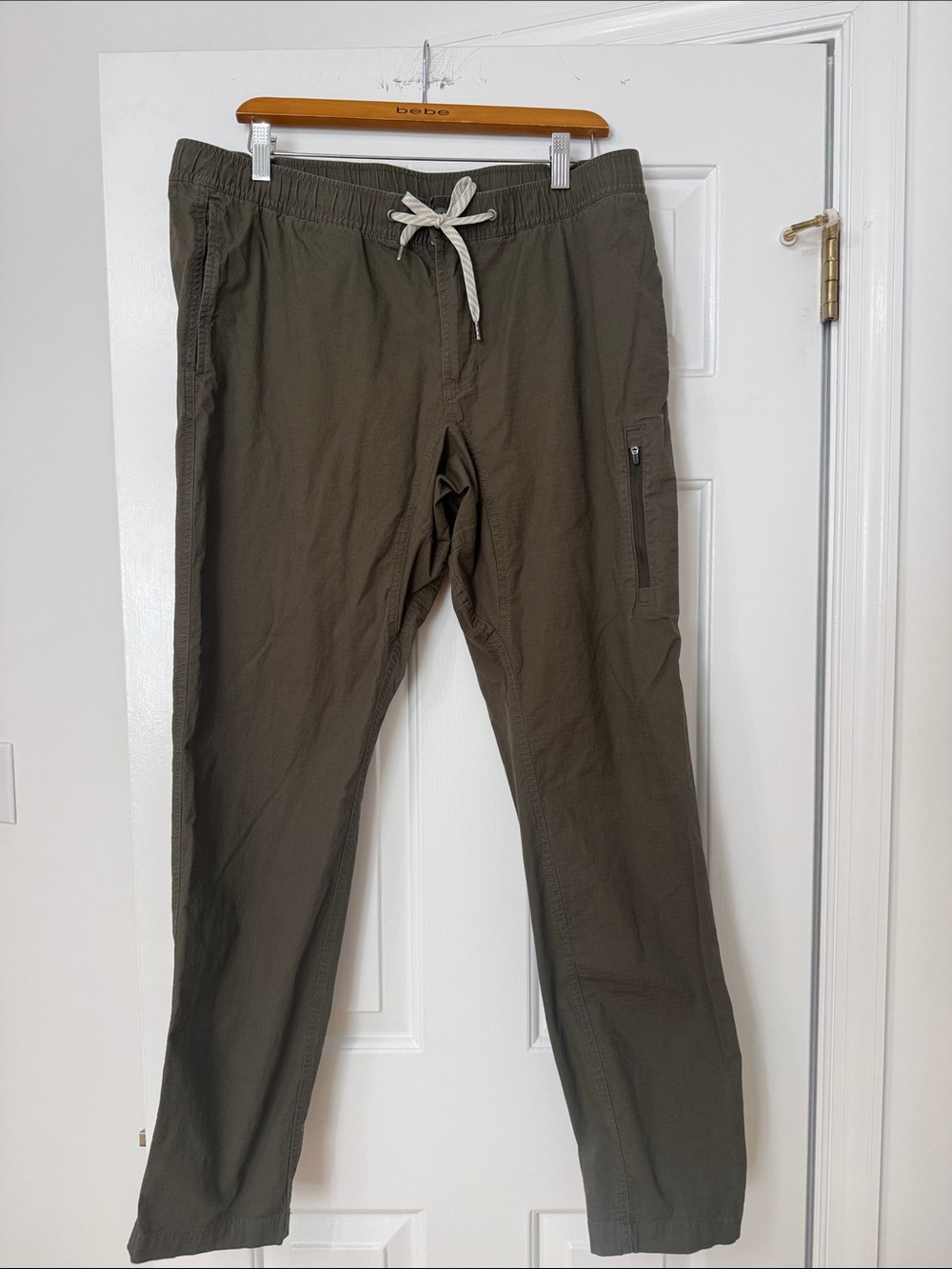 Vuori Ripstop Pants Climber Drawstring Hiking XL Mens Green Stretch V412